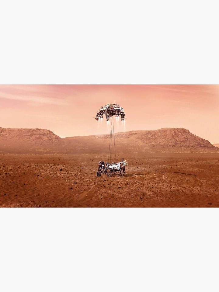 Mars Perseverance Rover Touchdown Premium Matte Vertical Poster