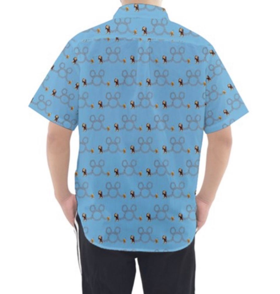 Slinky Dog inspired  Print Button Up Hawaiin Shirt