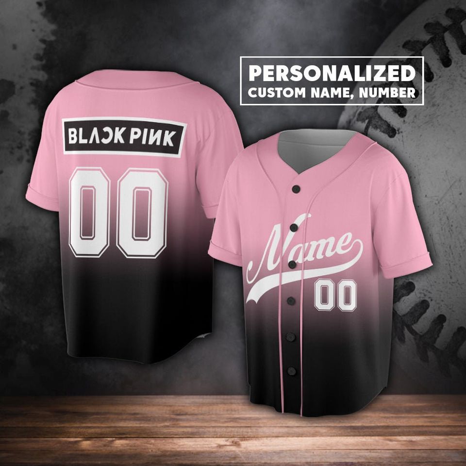 Personalized Name Custom Blackpink Kpop Baseball Jersey