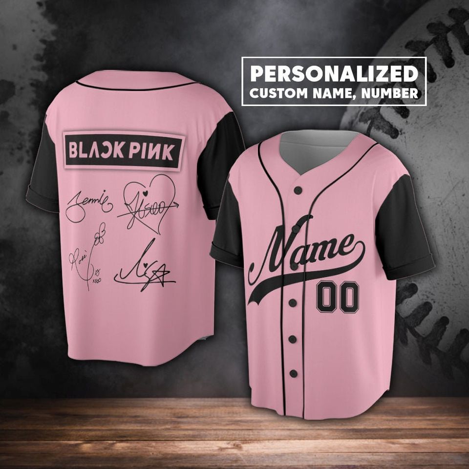 Personalized Name Custom Blackpink Kpop Baseball Jersey