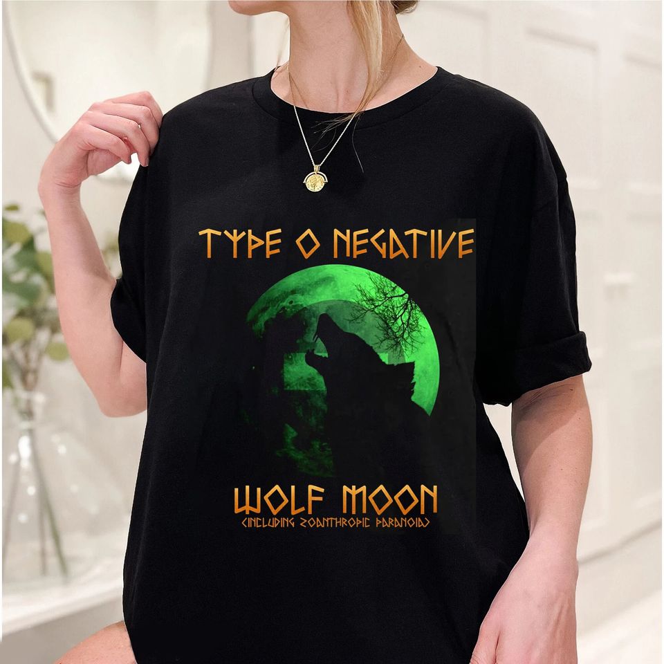 90s Type O Negative Wolf Moon Shirt, Type O Negative Wolf Moon Shirt, Wolf Moon Shirt