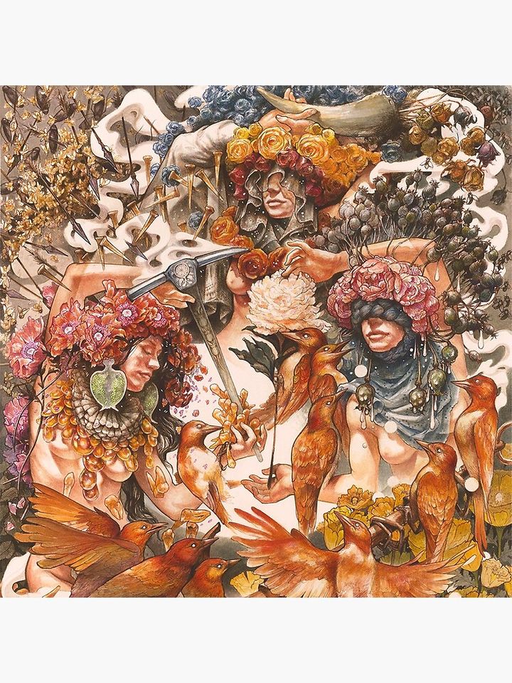 Baroness: Gold & Gray Canvas