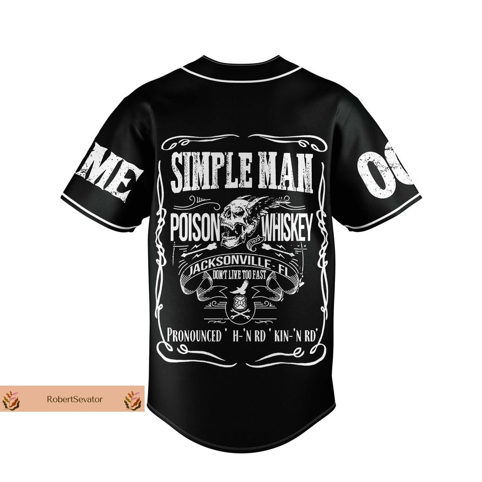 Custom Lynyrd Skynyrd Jersey, Lynyrd Skynyrd Jersey Shirt