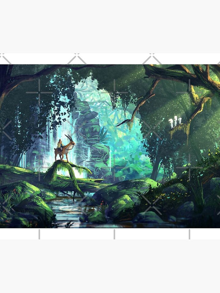 Princess Mononoke Forest 2 Mouse Pad