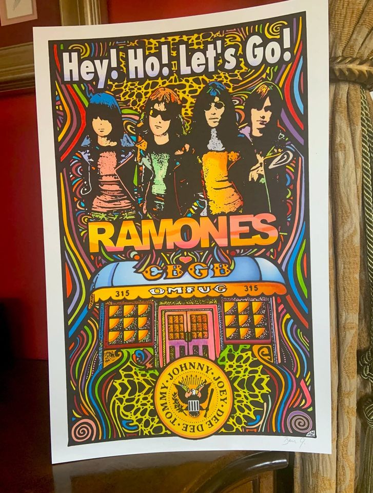 RAMONES, Hey Ho Let's Go Poster