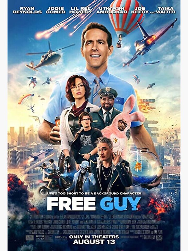 Free Guy (2021) Premium Matte Vertical Poster
