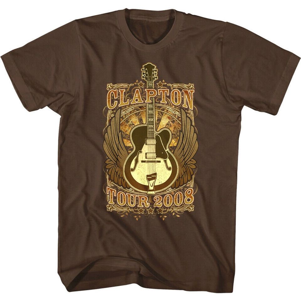 Eric Clapton Men's T Shirt | World Tour 2008 Graphic Tee