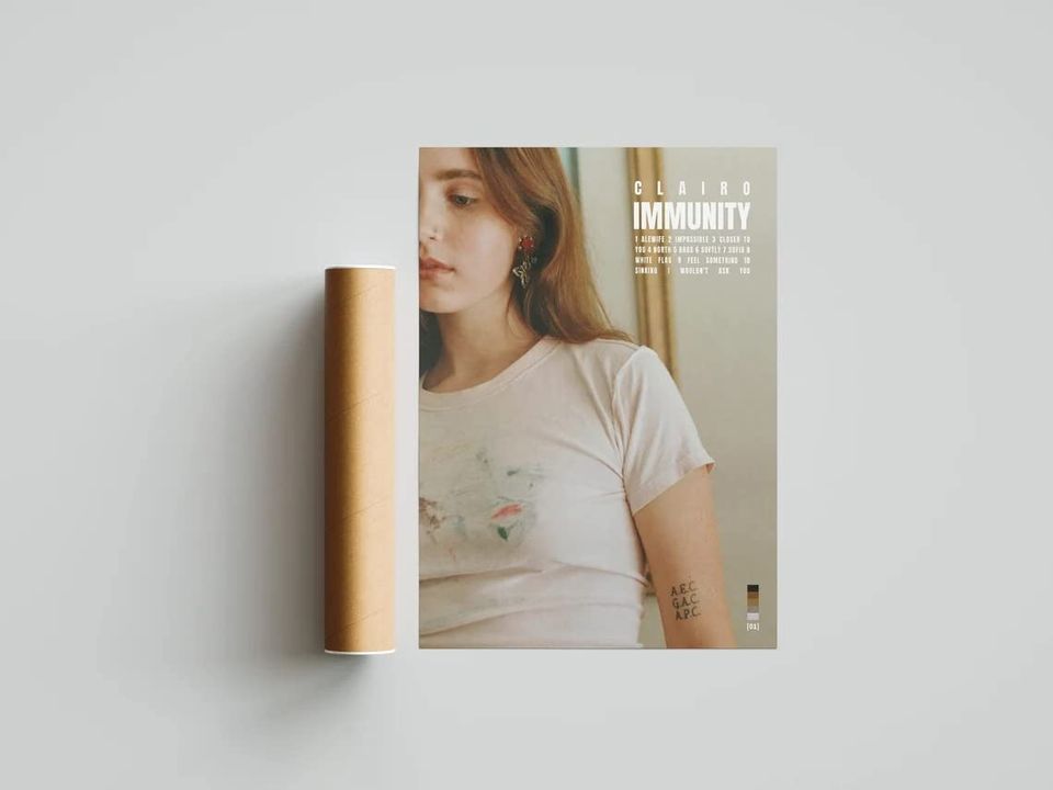 Clairo 'Immunity' Album Poster | Album Tracklist Poster