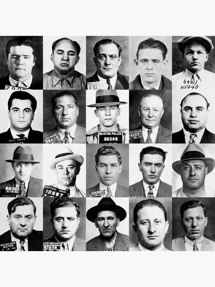 Mobster Mugshots Premium Matte Vertical Poster