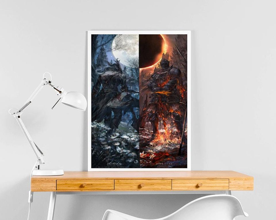 Bloodborne Dark Souls Poster Hanging Home Decor