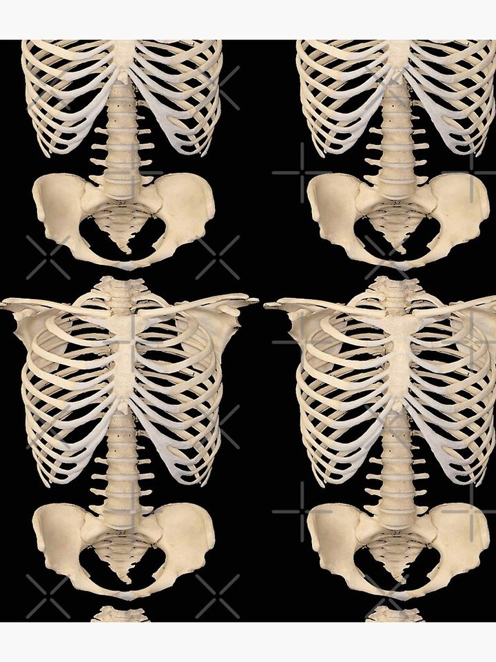 halloween Gothic Anatomy Rib Cage bones human skeleton Backpack