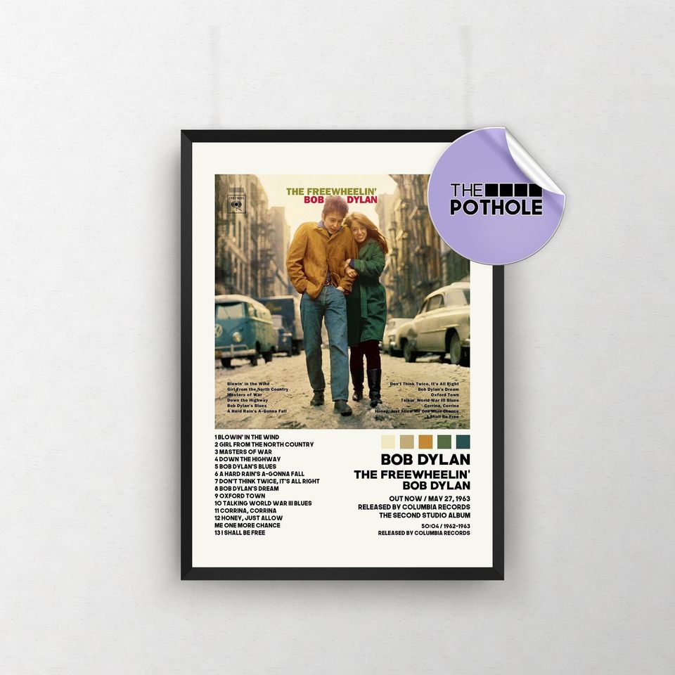 Bob Dylan Posters / The Freewheelin' Bob Dylan Poster