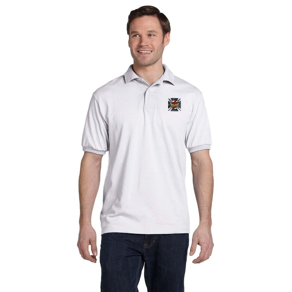 Knights Templar Embroidered Men's Polo Shirt