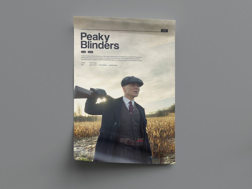 Peaky Blinders Poster - Peaky Blinders Tv Show Print