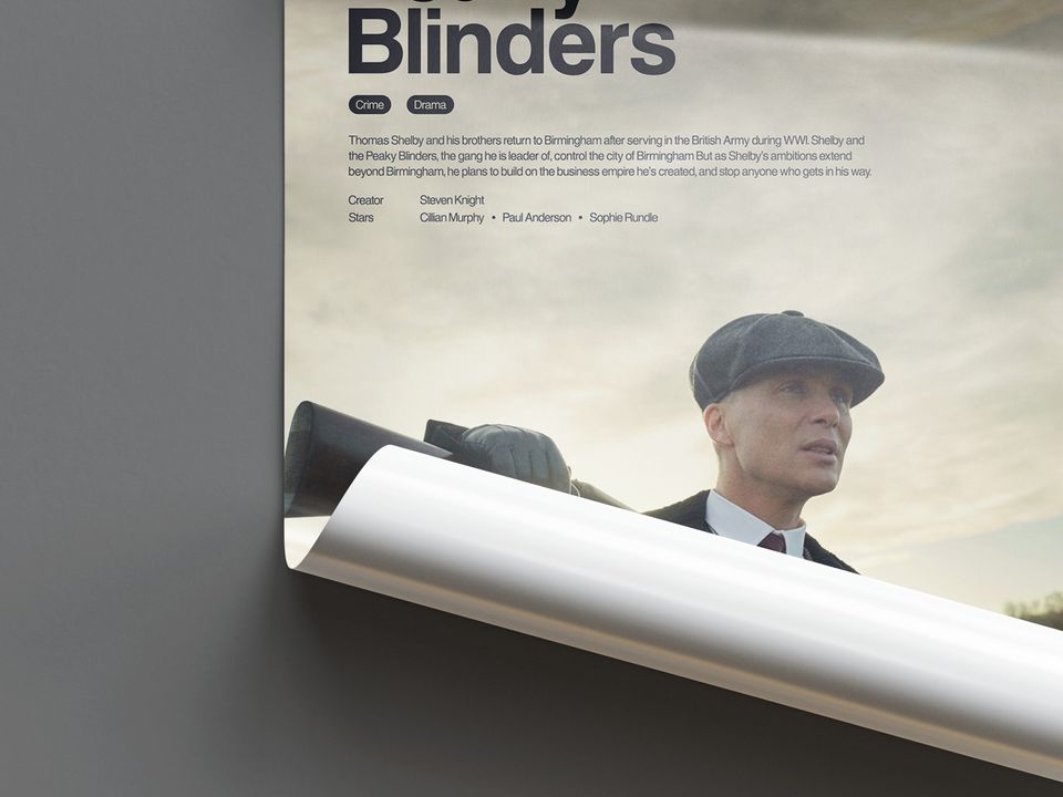 Peaky Blinders Poster - Peaky Blinders Tv Show Print