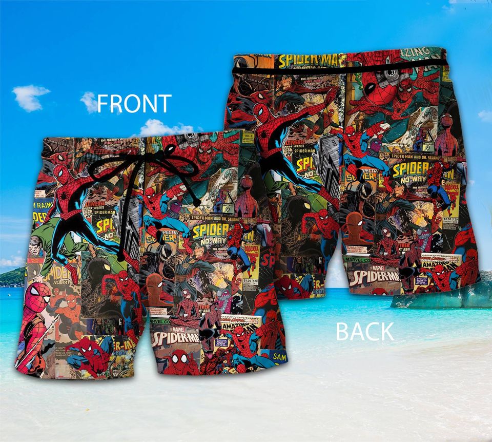 Spider Man Hawaiian Shirt | Spidey Summer Vacation Shirt