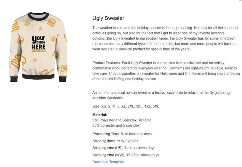 Black Sabbath Band 3D Ugly Sweater