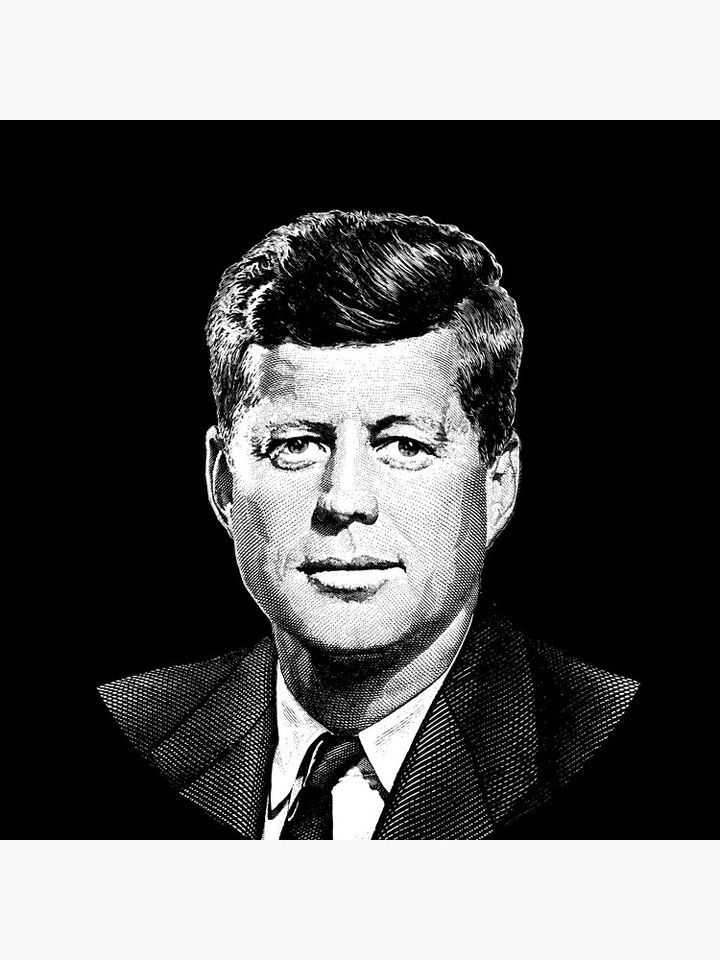 President John F. Kennedy Graphic Pin Button