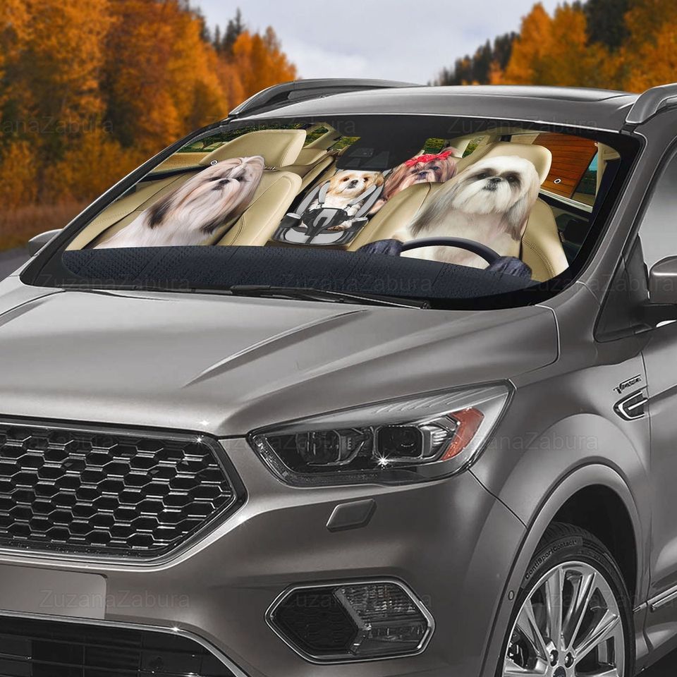 Shih Tzu Car Sun Shade, Shih Tzu Auto Sunshade