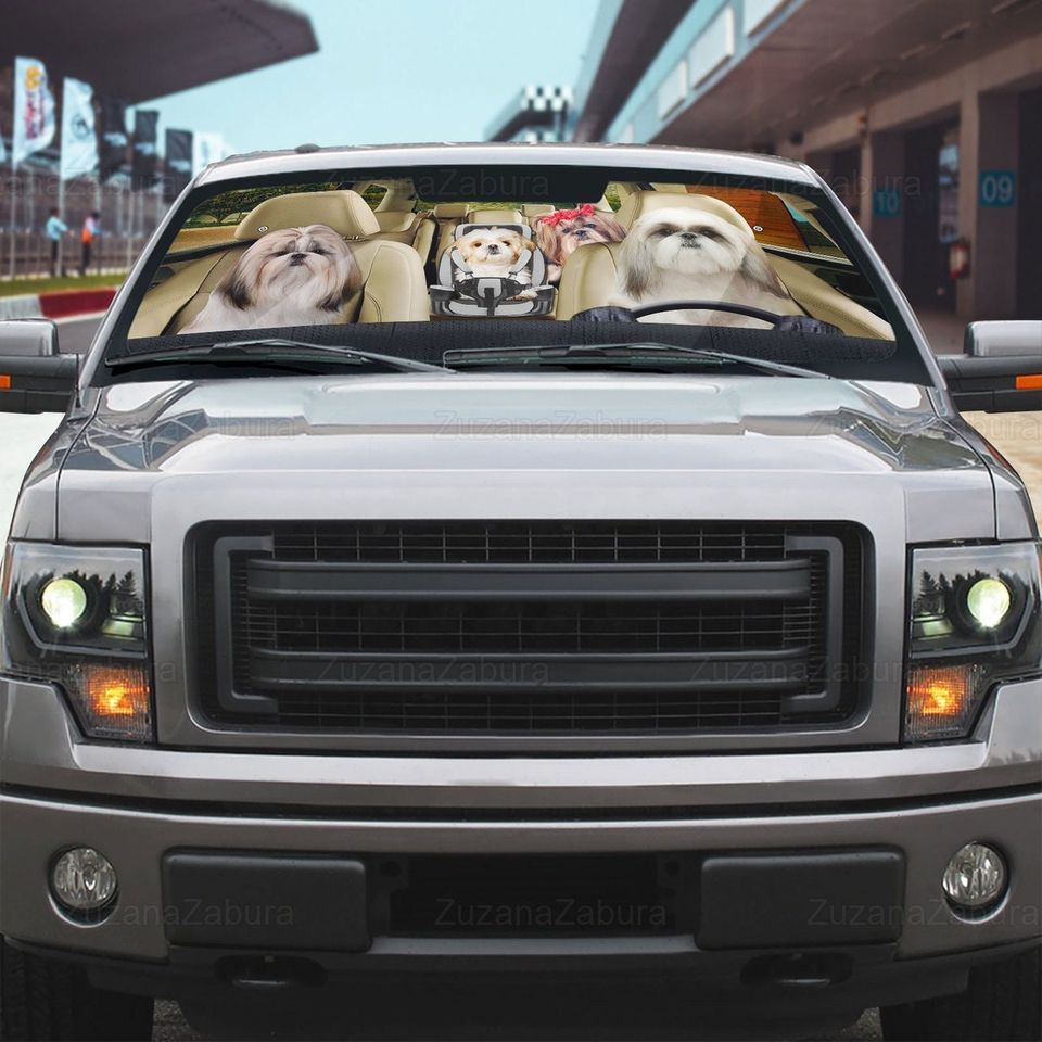 Shih Tzu Car Sun Shade, Shih Tzu Auto Sunshade