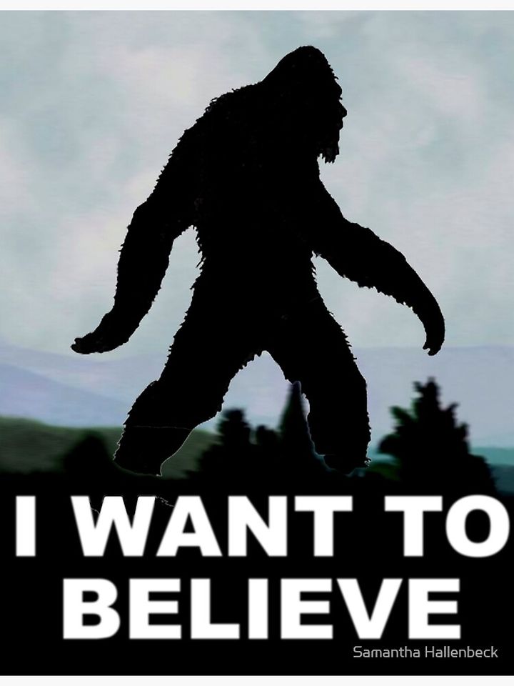 I Want to Believe - Bigfoot Premium Matte Vertical Poster