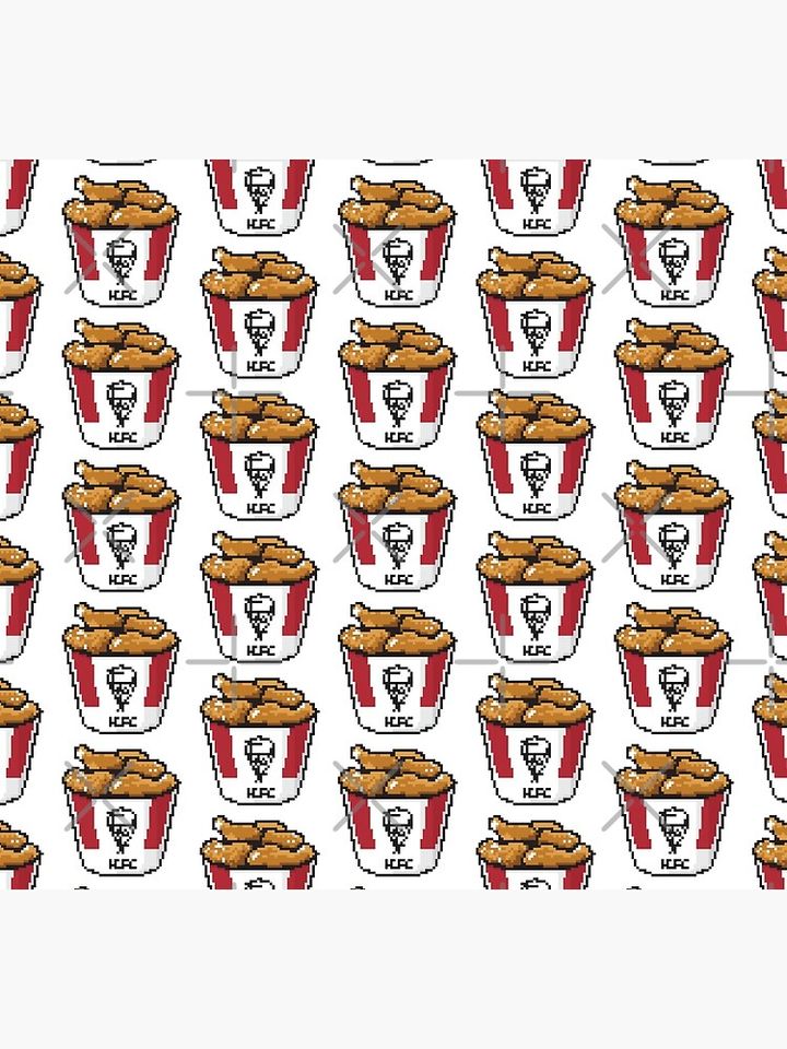KFC Bucket Pixel Art Socks