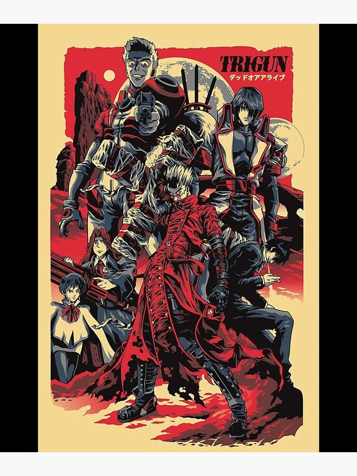 Anime gun (TRIGUN) poster Classic . Premium Matte Vertical Poster