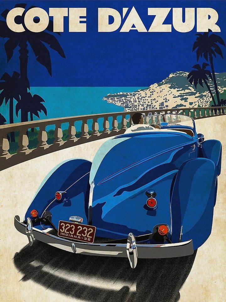 Cote D Azur Travel Premium Matte Vertical Poster