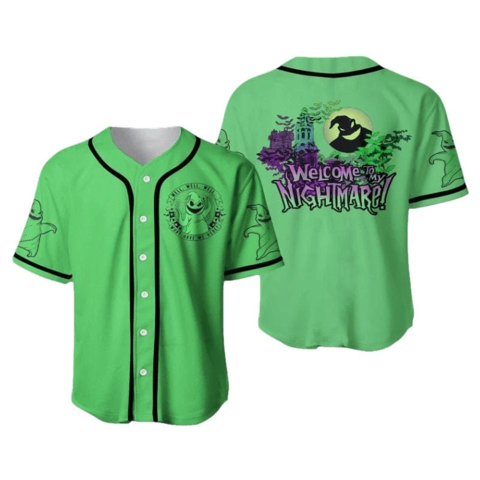 Oogie Boogie Welcome To Nightmare Baseball Jersey