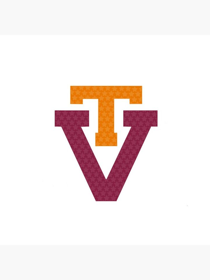 Virginia Tech Stars Pin Button