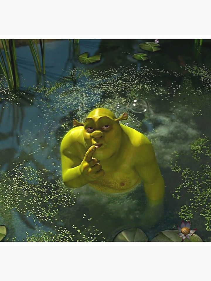 Cheeky Shrek Premium Matte Vertical Poster