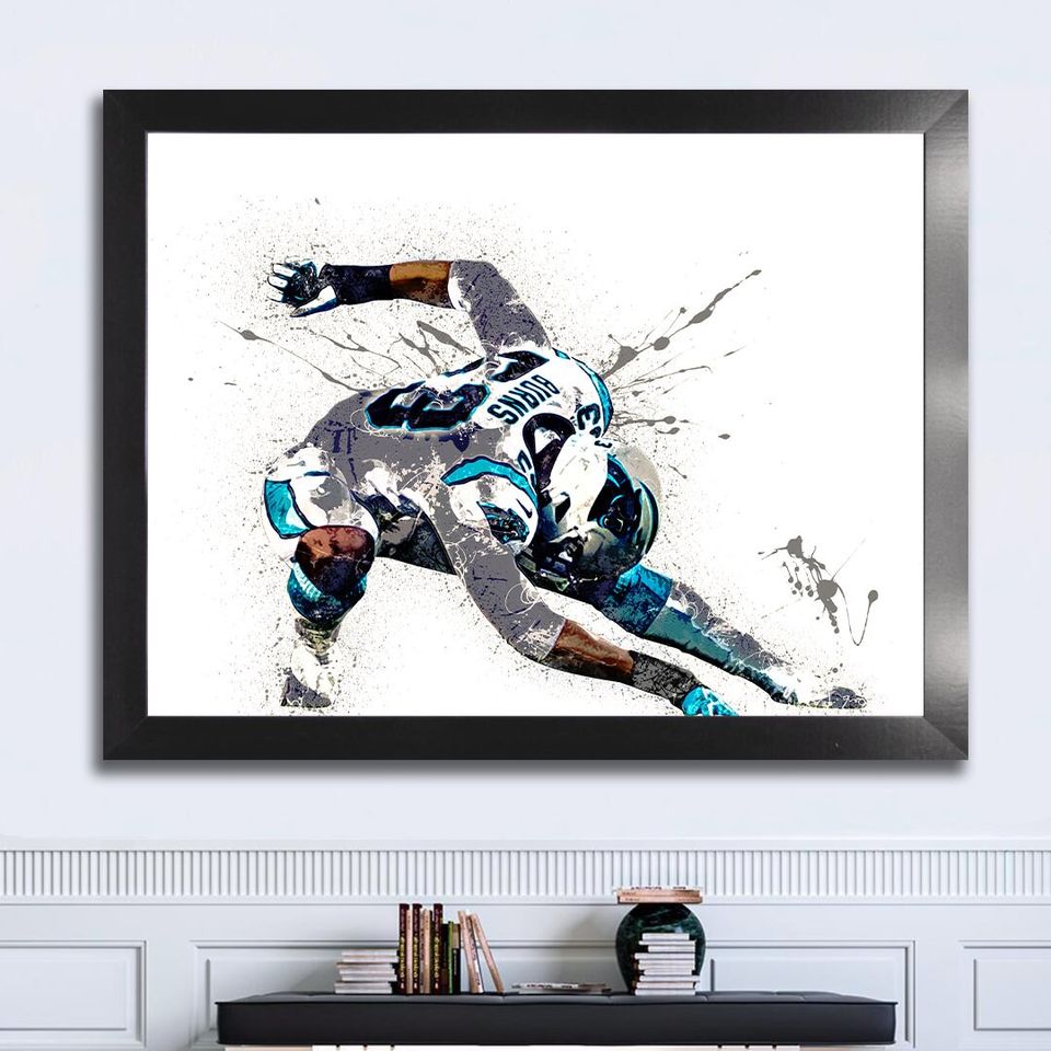 Brian Burns Poster, Carolina Panthers
