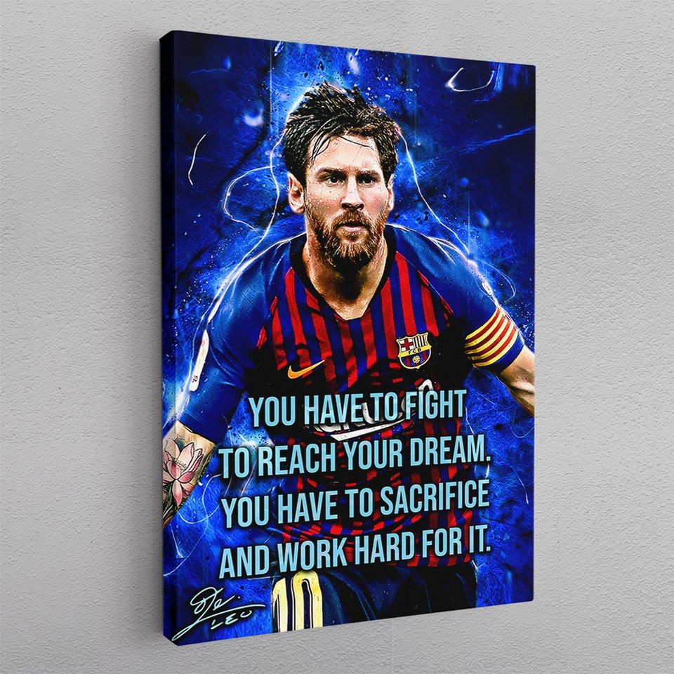 Lionel Messi 10 Football Legends Poster