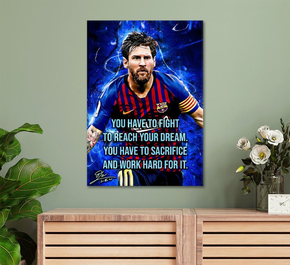 Lionel Messi 10 Football Legends Poster