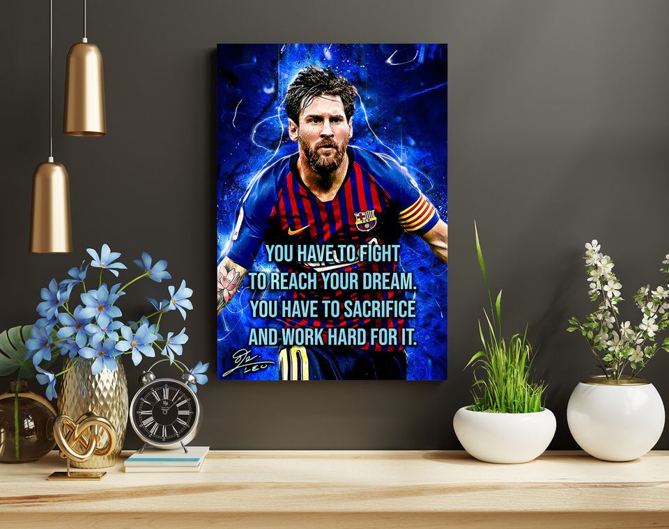 Lionel Messi 10 Football Legends Poster