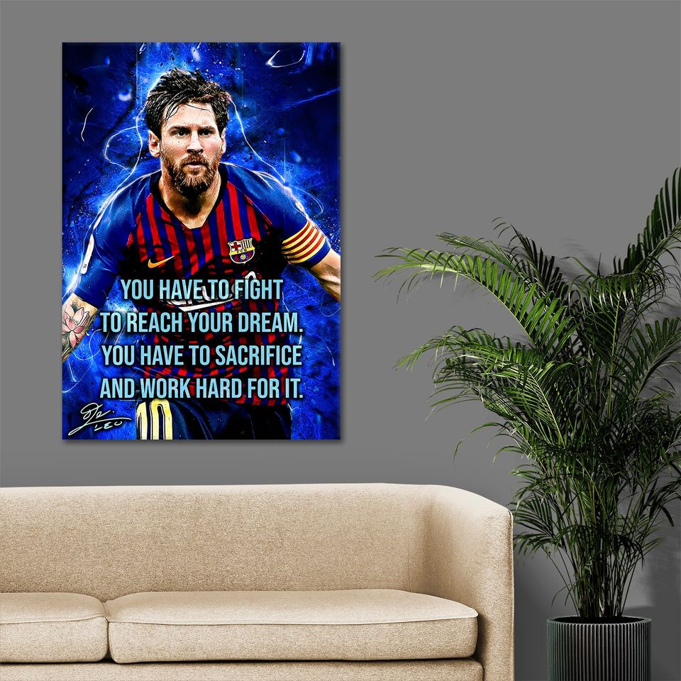 Lionel Messi 10 Football Legends Poster