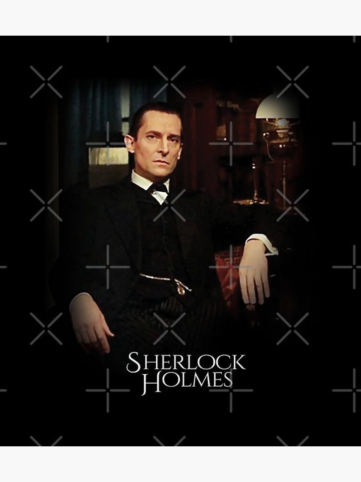 Sherlock Holmes Jeremy Brett - By The Lamplight Premium Matte Vertical Poster