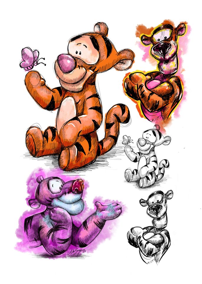 Tigger Orange Backpack, School Kids Backpack, Disney Backpack