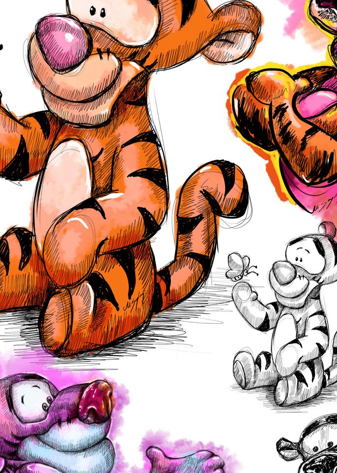 Tigger Orange Backpack, School Kids Backpack, Disney Backpack