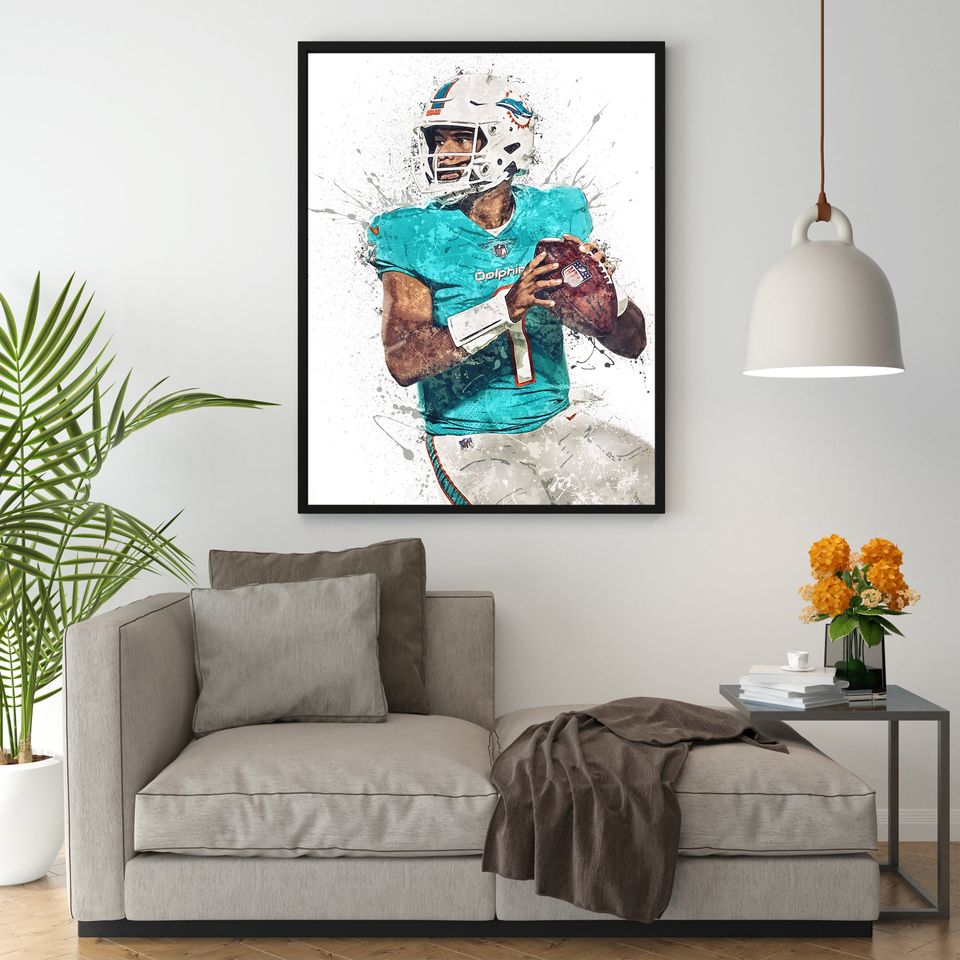 Tua Tagovailoa Poster, Miami Dolphins