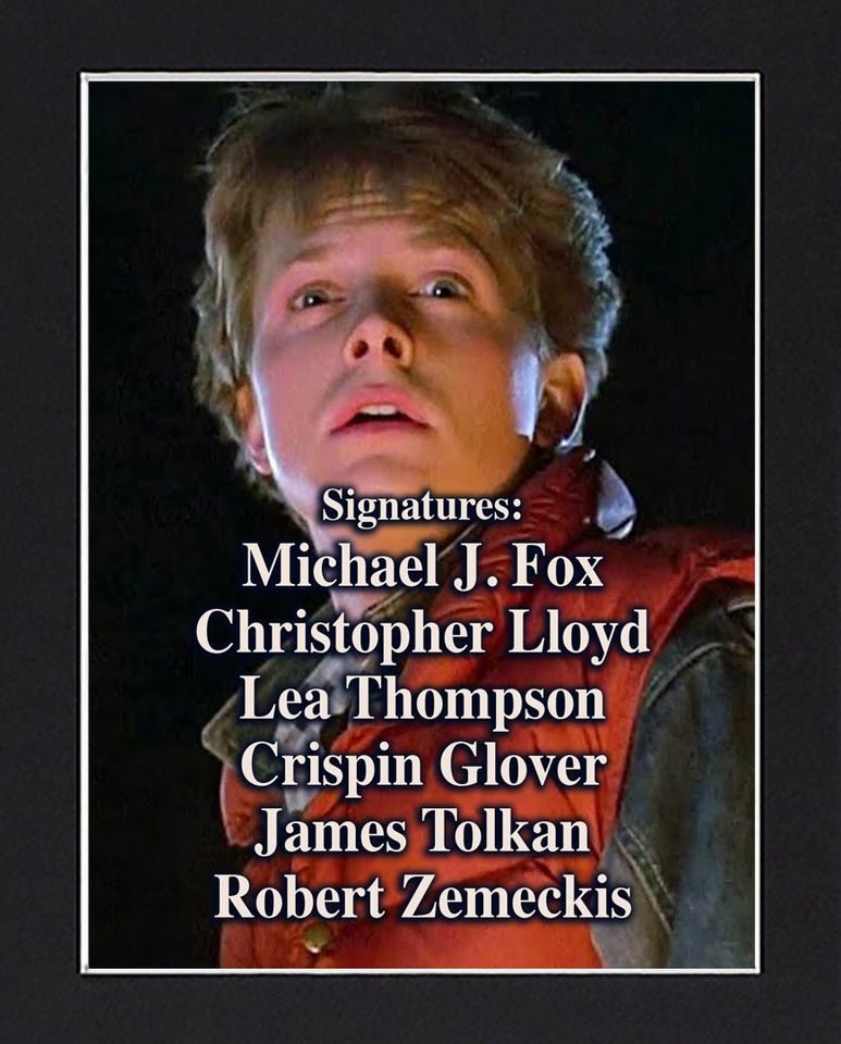 Back to the Future Signed Movie Poster