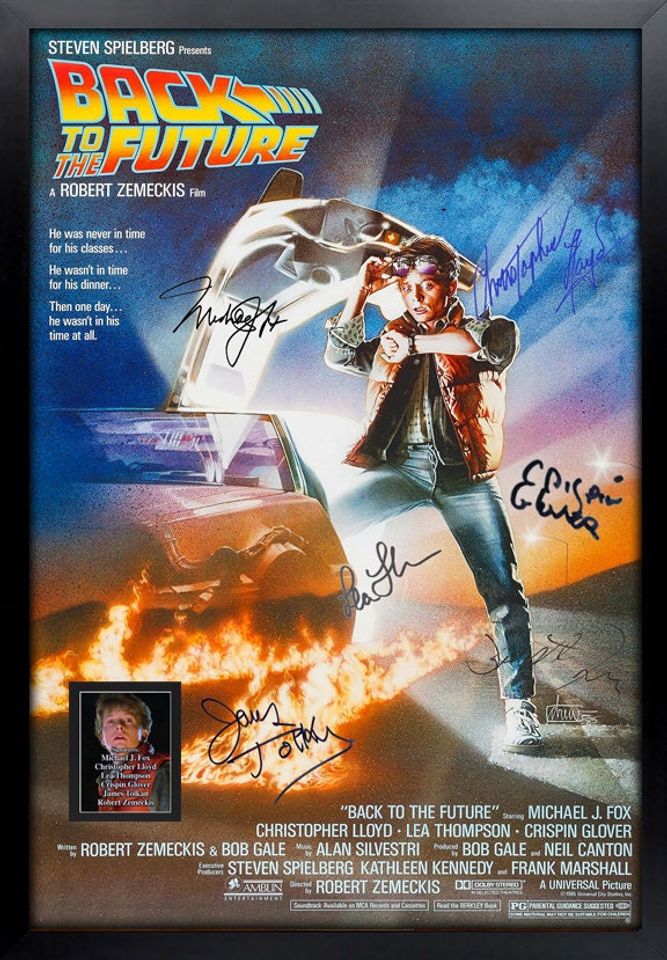 Back to the Future Signed Movie Poster