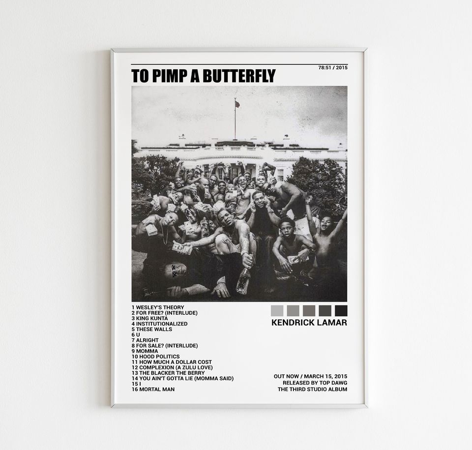 Kendrick Lamar Posters, To Pimp a Butterfly Poster