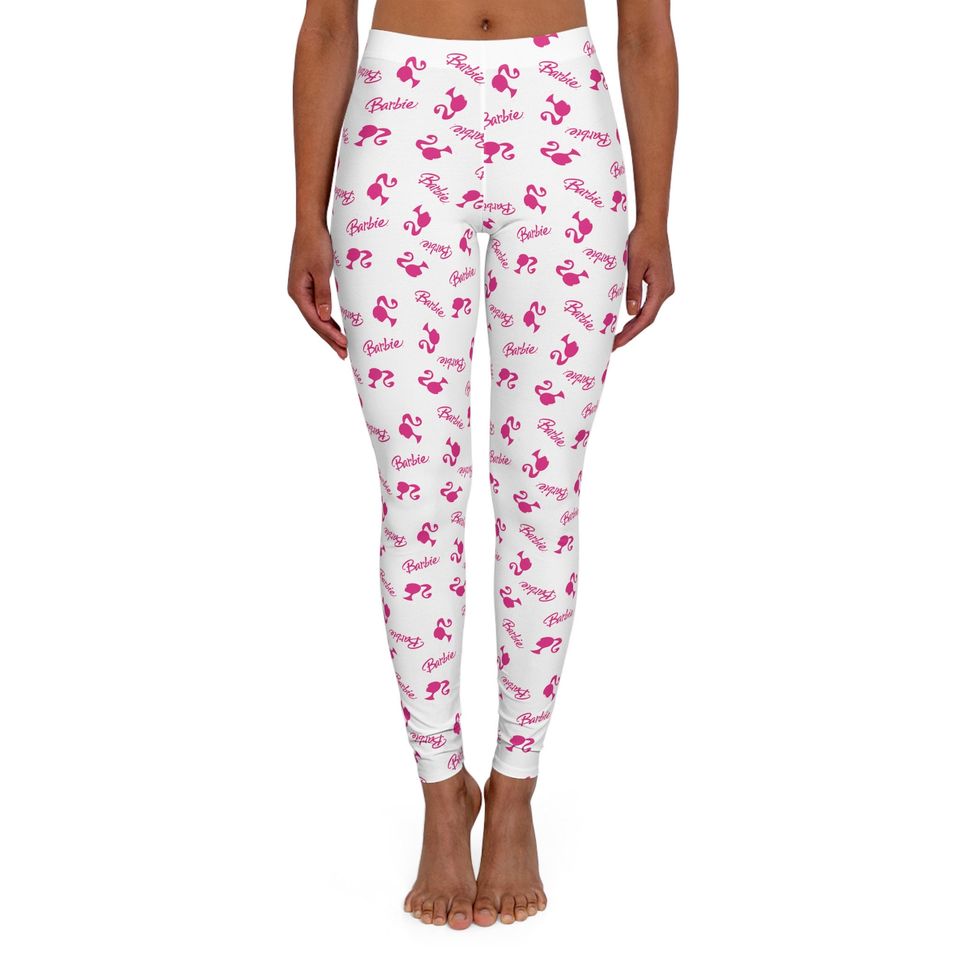 Barbie Silhouette Pattern - Women's Spandex Leggings