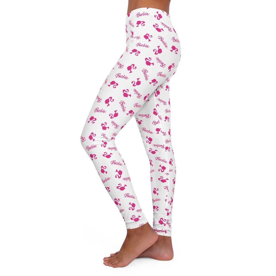 Barbie Silhouette Pattern - Women's Spandex Leggings