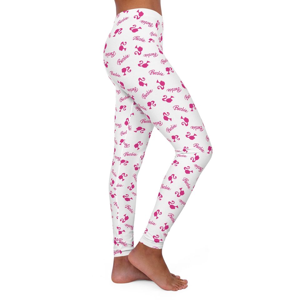 Barbie Silhouette Pattern - Women's Spandex Leggings