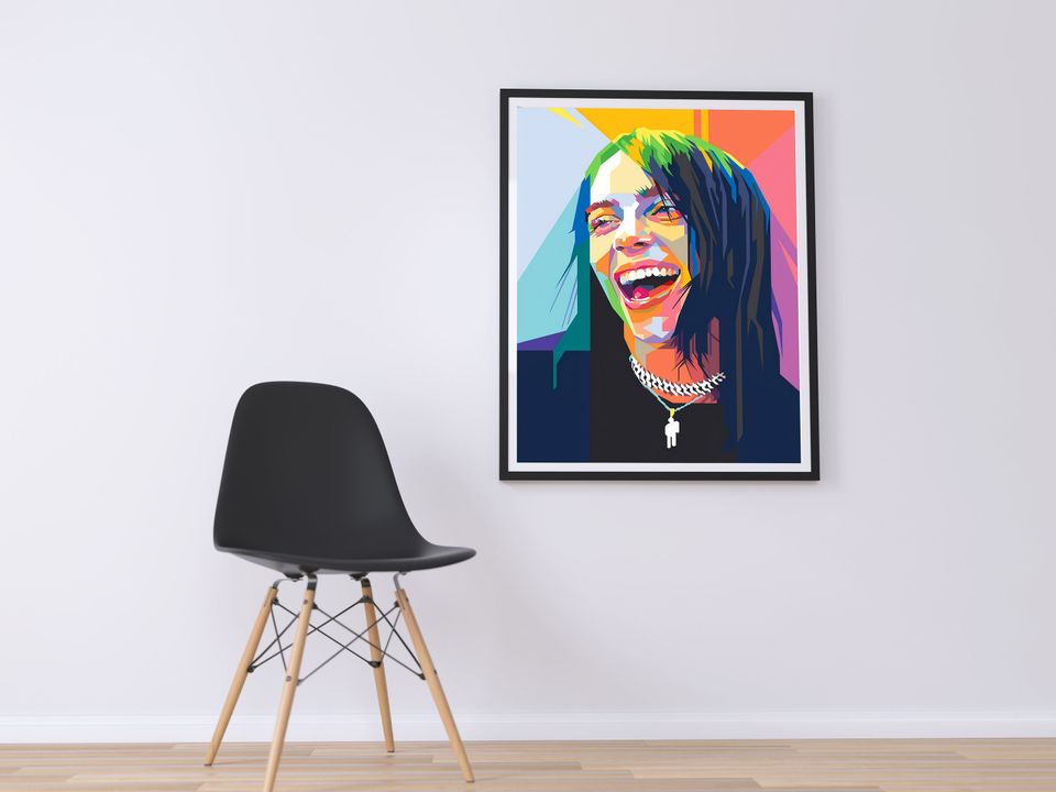 Billie Eilish Poster,Billie Eilish Pop Art Poster