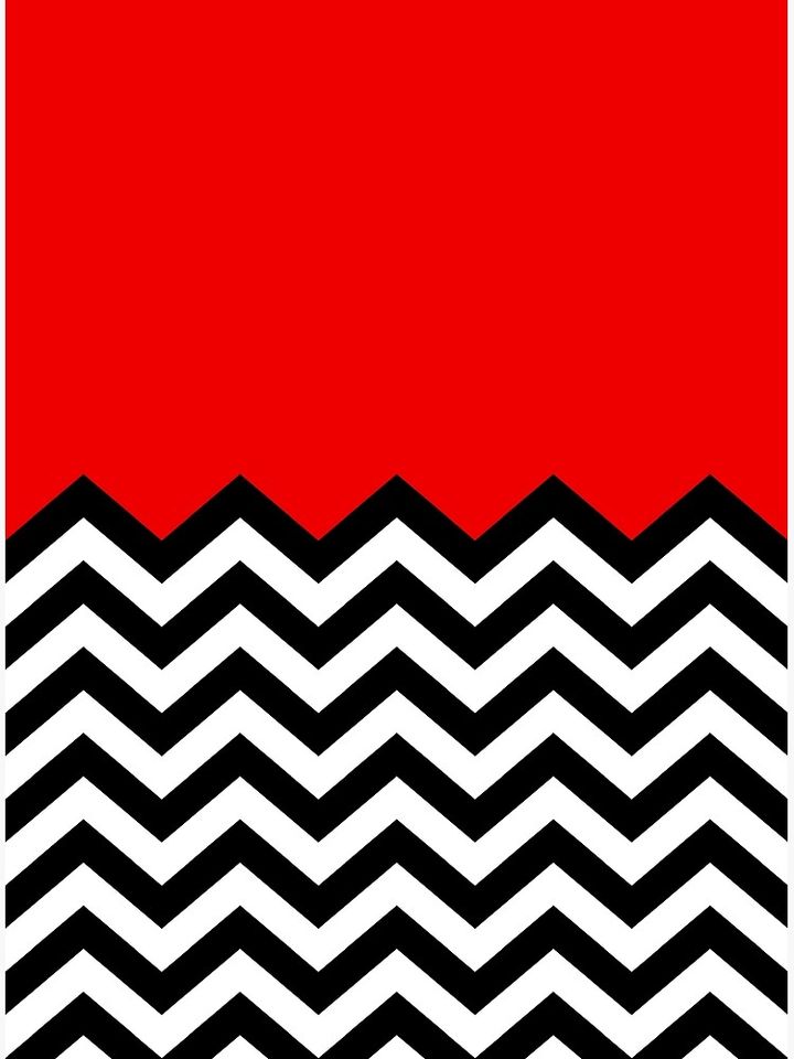 Twin Peaks - Black Lodge Pattern Premium Matte Vertical Poster