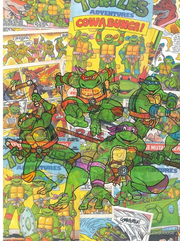 Vintage Comic Teenage Mutant Hero Turtles iPhone Case