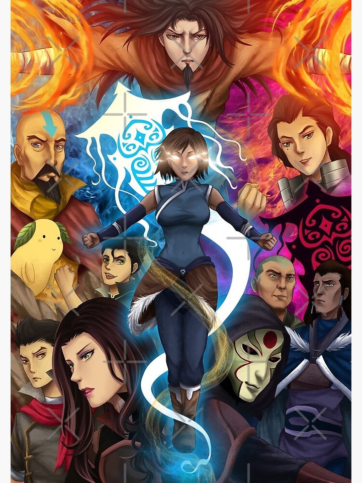Avatar the last airbender, Korra Premium Matte Vertical Poster